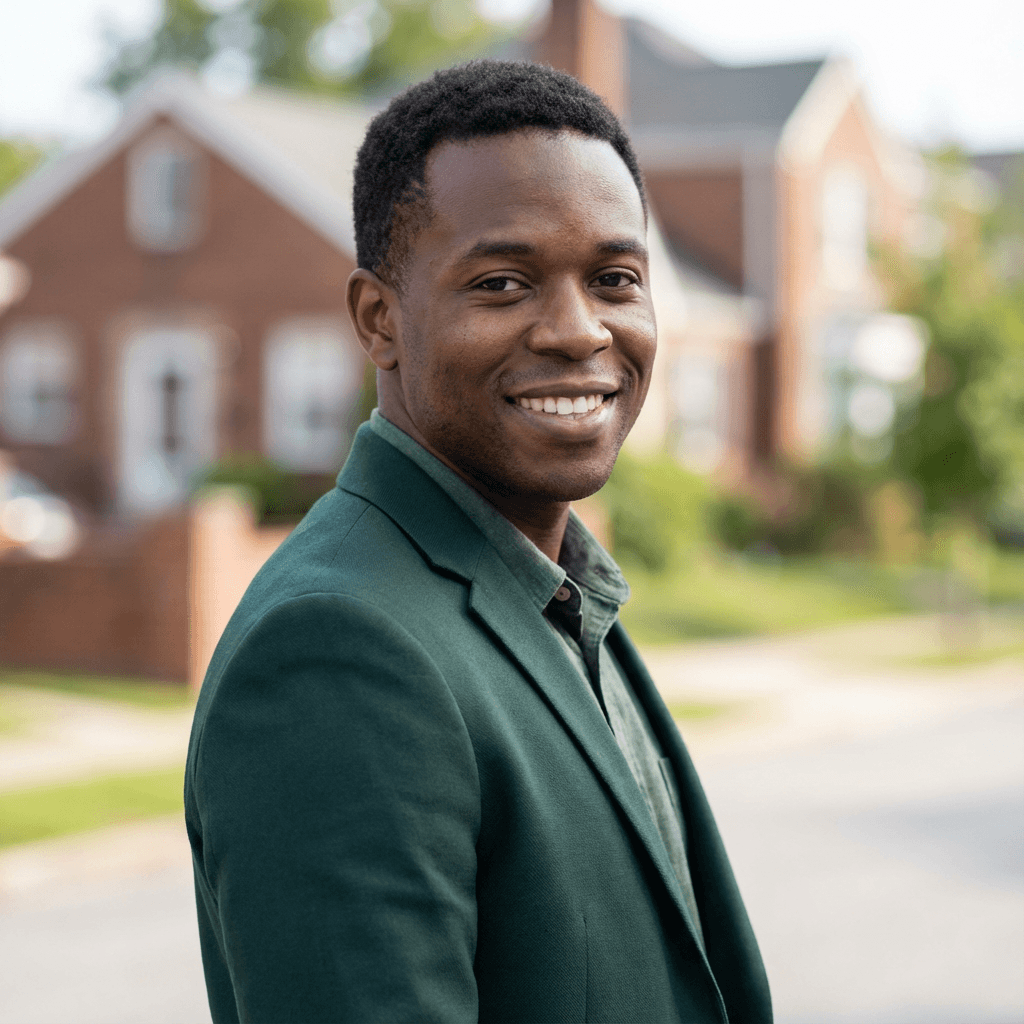 David Okafor smiling at a community event