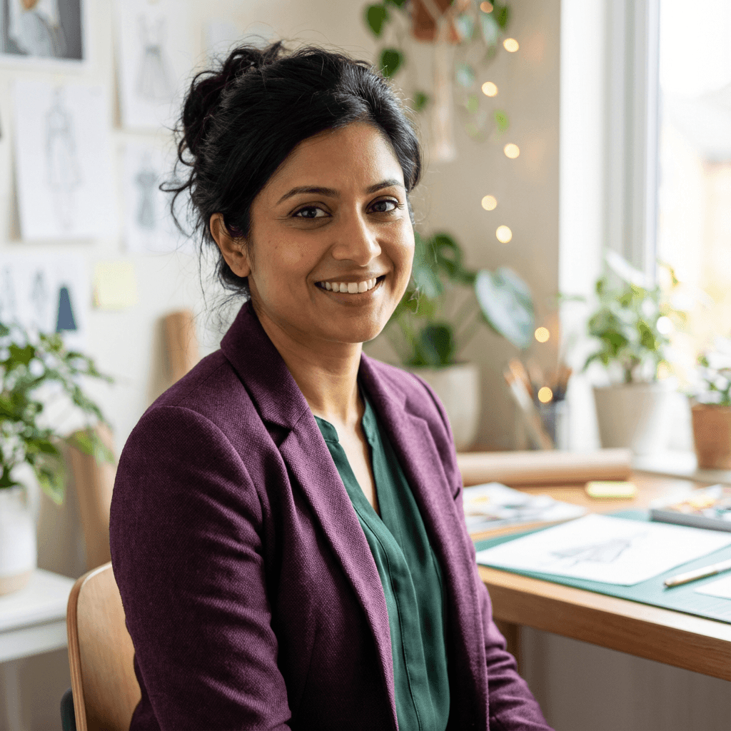 Priya Sharma, event coordinator, in a community centre